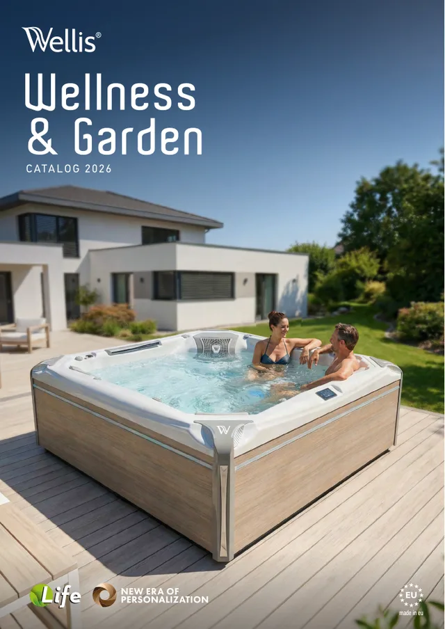 Naslovnica kataloga Wellis Wellness & Garden 2026